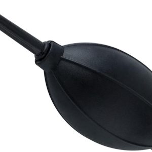 منفاخ هواء سيليكون ناعم للتنظيف، أسود