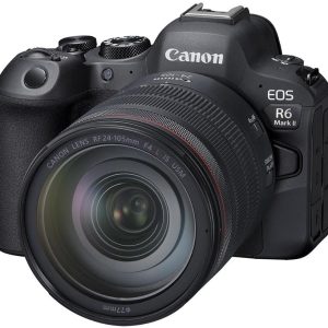 كاميرا Canon EOS R6 Mark II بدون مرآة مع عدسة RF24-105mm F4 L USM، هجينة