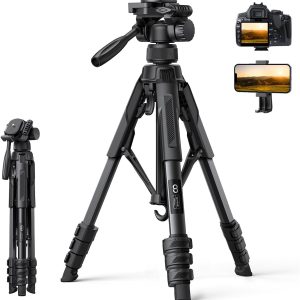 Lamicall Camera Tripod - 17.6LBS Max Load for with Rapid Black