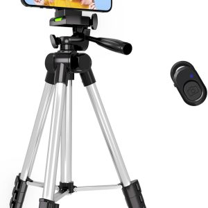 Phone Tripod, Lusweimi 44-inch iPhone Tripod with 44-inches, black