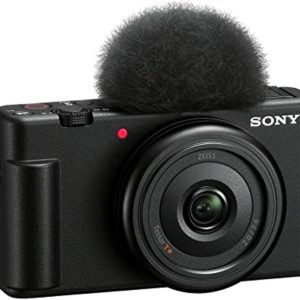 كاميرا Sony ZV-1F لتصوير المحتوى وصناع الفلوج، سوداء