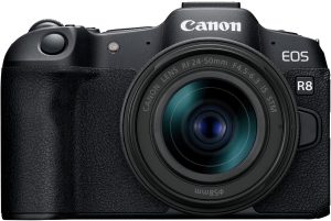 Canon EOS R8 Mirrorless Camera with RF 24-50mm f/4.5-6.3 IS STM Lens